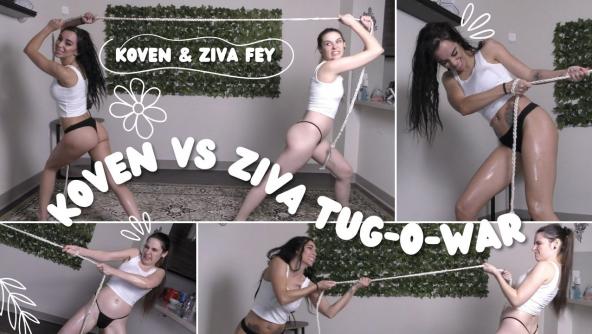 4K/ Ziva Fey Tug O War With Koven