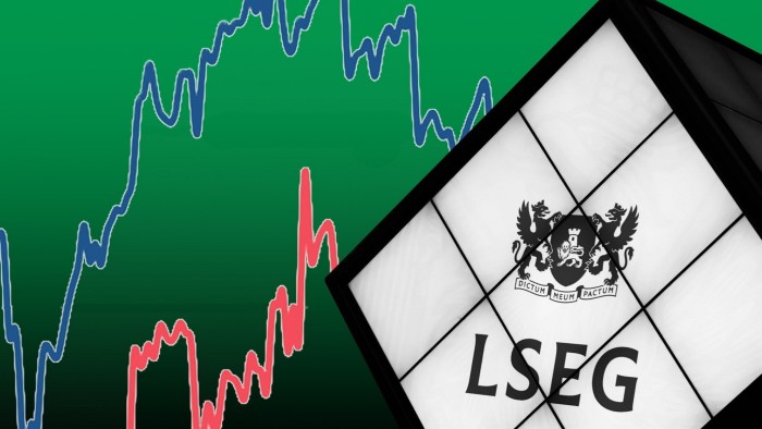 Montage of the LSEG logo and a chart