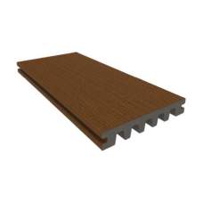NewTechWood composiet dekdeel enkelzijdig houtstructuur 2,3 x 13,8 x 400 cm Teak