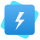 Folder symbol with electricity symbol on it
