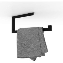 Looox Handdoekhouder, 35 cm, mat zwart. Ook voor Mini Base Shelf