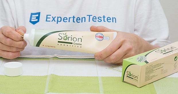 Sorion Creme Sensitive im Test - zur täglichen Pflege bei Hautirritationen, Juckreiz, Rötungen, Entzündungen sowie zur therapiebegleitenden Pflege bei Neurodermitis, Psoriasis (Schuppenflechte), Herpes und Ekzemen