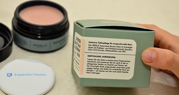 Herbliz Superseed Balm und Maske im Test - versorgt Deine Haut mit Ellag- und Linolsäuren, Omega-3- und -9-Fettsäuren und Vitamin E