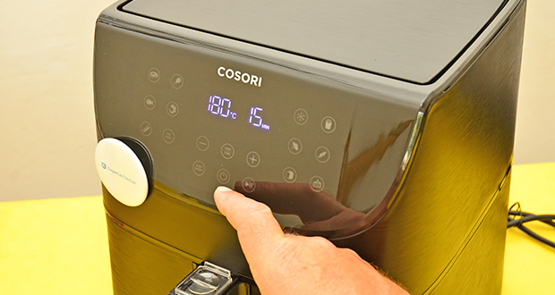 Cosori 5,5-Liter Heißluftfritteuse im Test - Einfache One-Touch-Bedienung