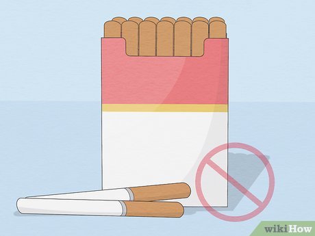 Step 4 Quit smoking if you’re a smoker.