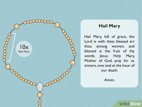 Step 3 Pray ten more Hail Marys.