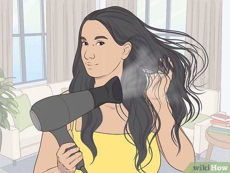 Step 4 Blow-dry your hair.