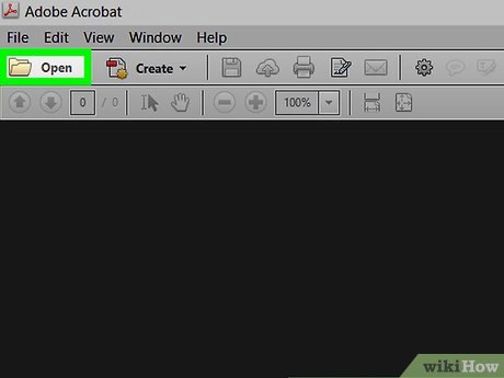 Step 1 Open a PDF document in Adobe Reader.