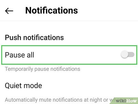 Step 7 Temporarily pause all notifications (optional).
