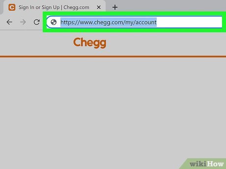 Step 1 Go to https://www.chegg.com/my/account...