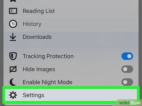 Step 2 Tap Settings.