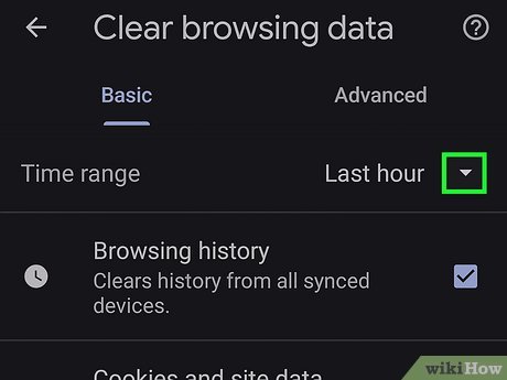 Step 5 Tap Clear Browsing Data.