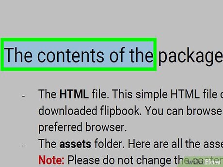 Step 4 Click and hold, then drag the cursor across the text.