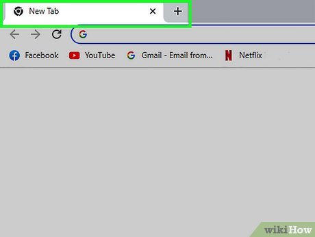 Step 2 Open a new tab if necessary.