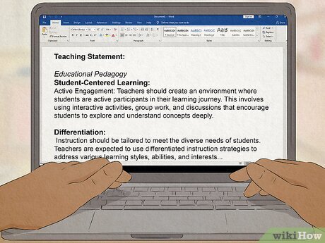 Step 4 Write a teaching statement.