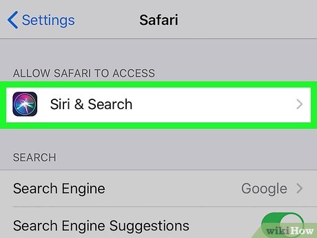 Step 3 Tap Siri & Search to customize Siri & Search settings.