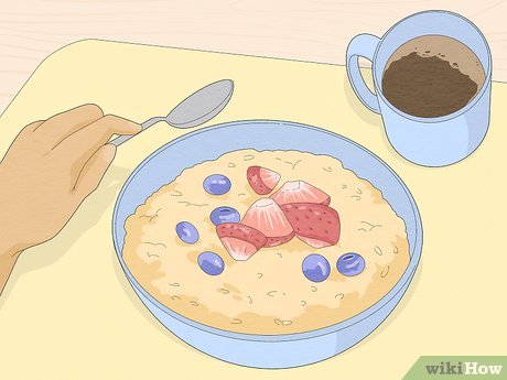 Step 1 Optez pour les glucides au petit-déjeuner.