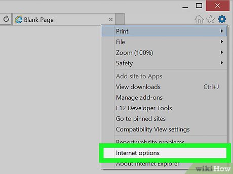 Step 3 Haz clic en Opciones de Internet.