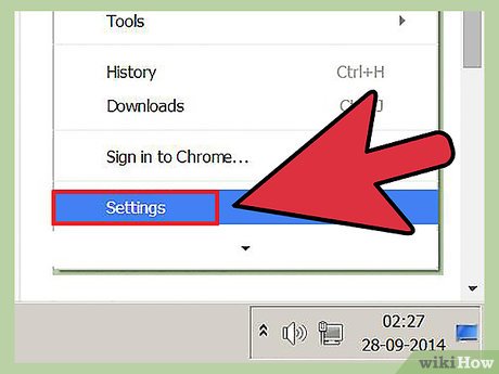 Step 1 Otevřete nastavení v Chrome.
