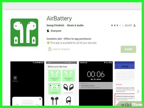 Step 1 Nutze AirBattery, um den Batteriestand deiner AirPods Pro auf einem Android-Gerät abzufragen.