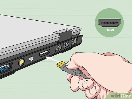Step 5 Sambungkan ujung kabel HDMI yang lain pada komputer.