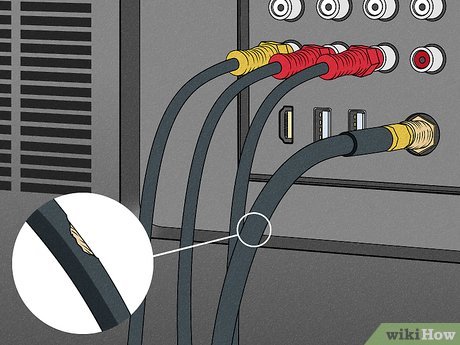 Step 1 Kabel können sich lockern und dazu führen, dass der Fernseher kein Signal mehr empfängt.