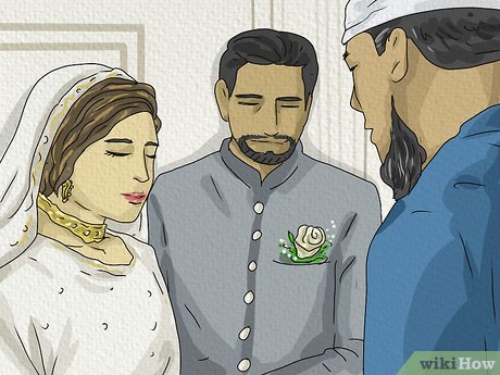 Step 5 Accepteer de zegen van de imam voor het huwelijk.