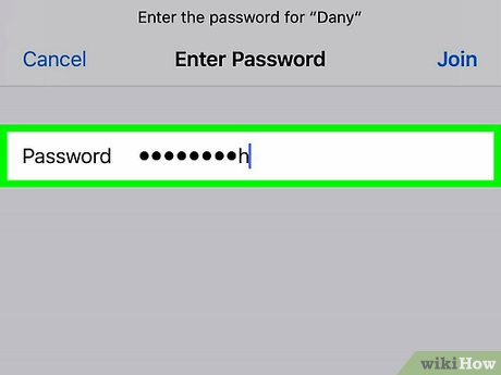 Step 5 Gib wenn erforderlich das Passwort für das Netzwerk ein.
