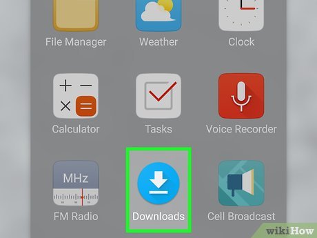 Step 7 Abre la aplicación "Descargas" en tu dispositivo.
