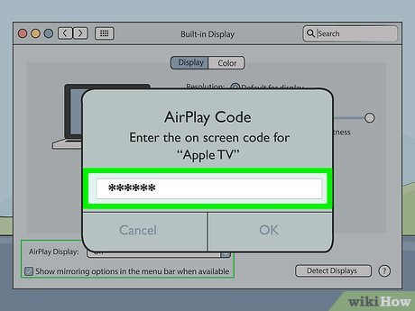 Step 7 Masukkan kode sandi AirPlay.