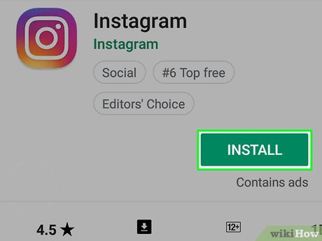 Step 1 Téléchargez l'application Instagram.