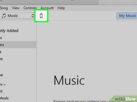 Step 3 Clique no ícone do iPhone, que estará na parte superior da janela do iTunes.