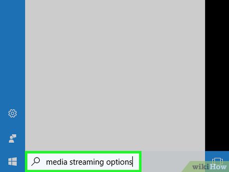 Step 5 Digite opções de streaming de mídia.