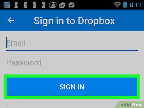 Step 4 Otevřete aplikaci Dropbox na svém zařízení Android.