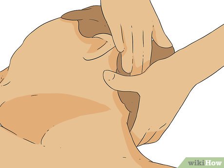 Step 3 Massage cổ.
