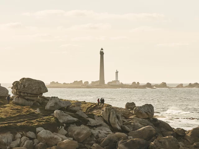 Phare de l'île vierge depuis Beg Monom