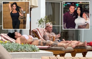 Katie Price relaxes at £760-a-night hotel after dodging bankruptcy hearing