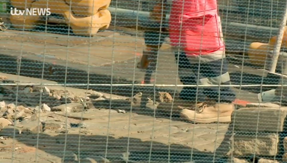 Ancient cobbles were dug up to install the bollards in York