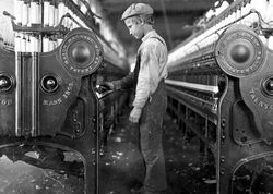 Young millworker in 1908