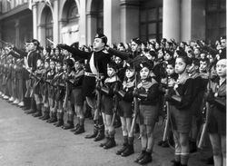 Members of the Italian youth fascist organisation, the Balilla.