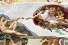 The Creation of Adam by Michelangelo, Sistine Chapel