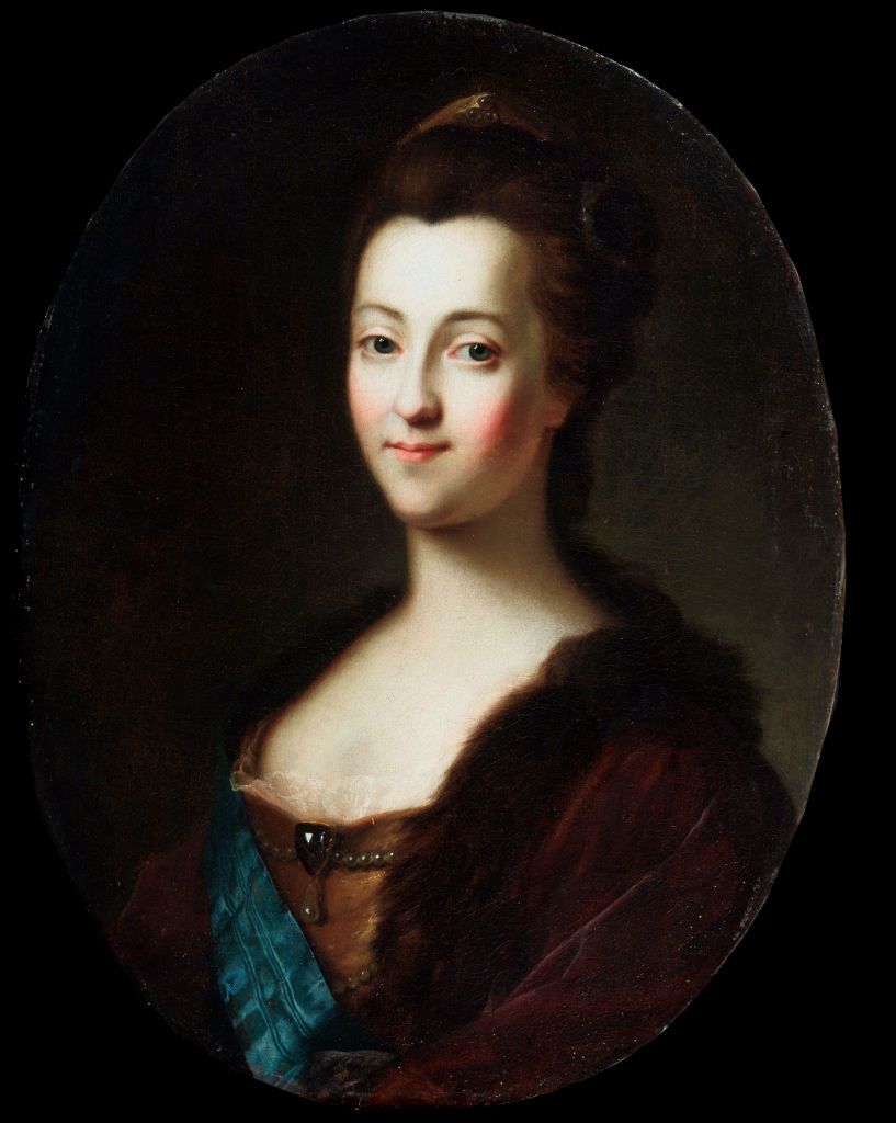Portrait of Empress Catherine II, 18th century. Catherine the Great (1729-1796), who came to the throne in 1762.