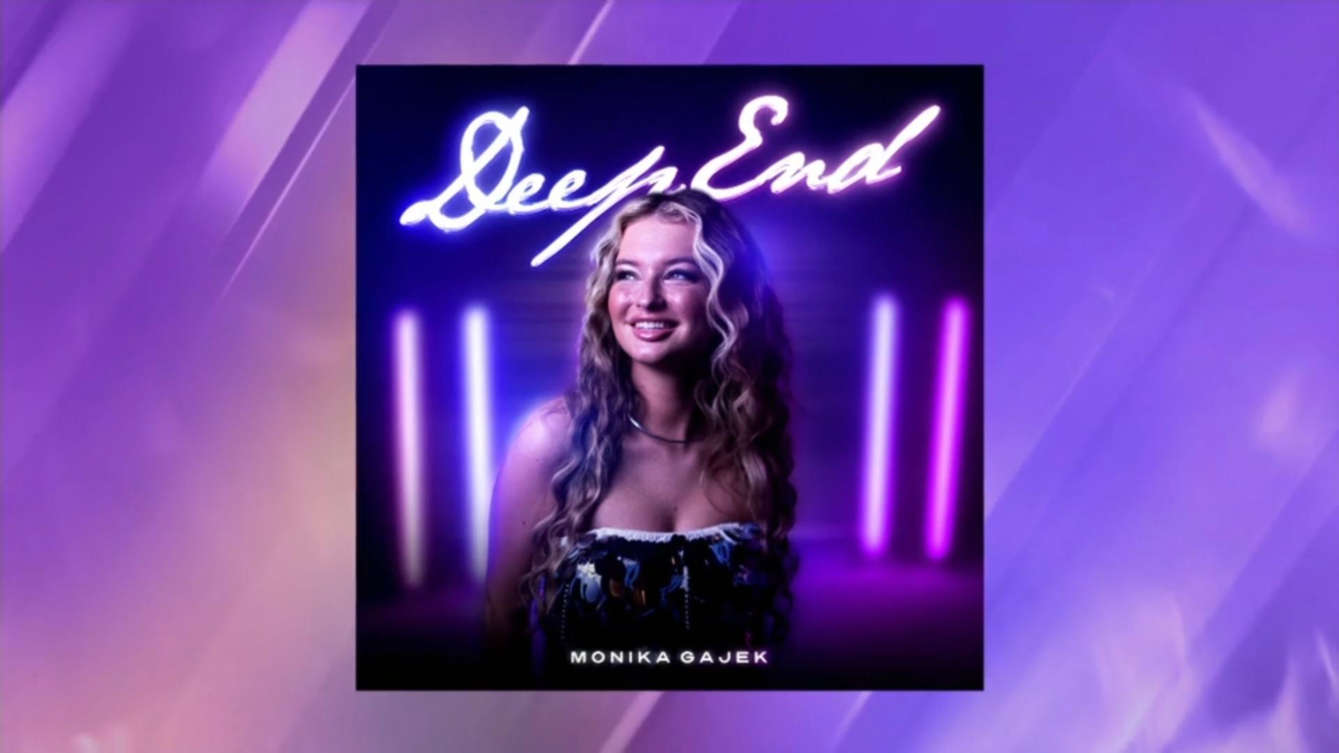 Das ist Monikas CD Cover für ihren eigenen Song "Deep End"