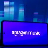 Bild des Amazon Music logos auf dem Handybildschirm