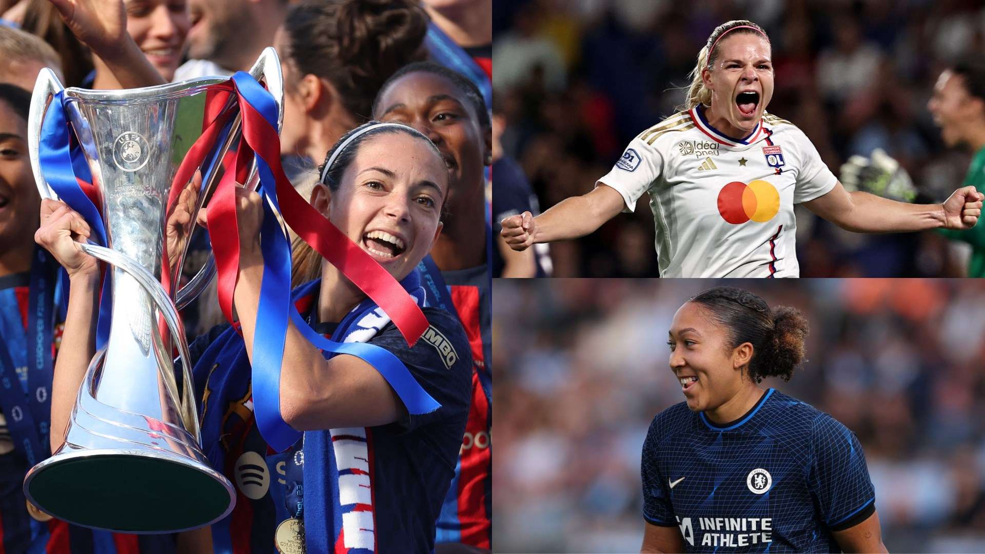 Barcelona Lyon Chelsea UWCL composite