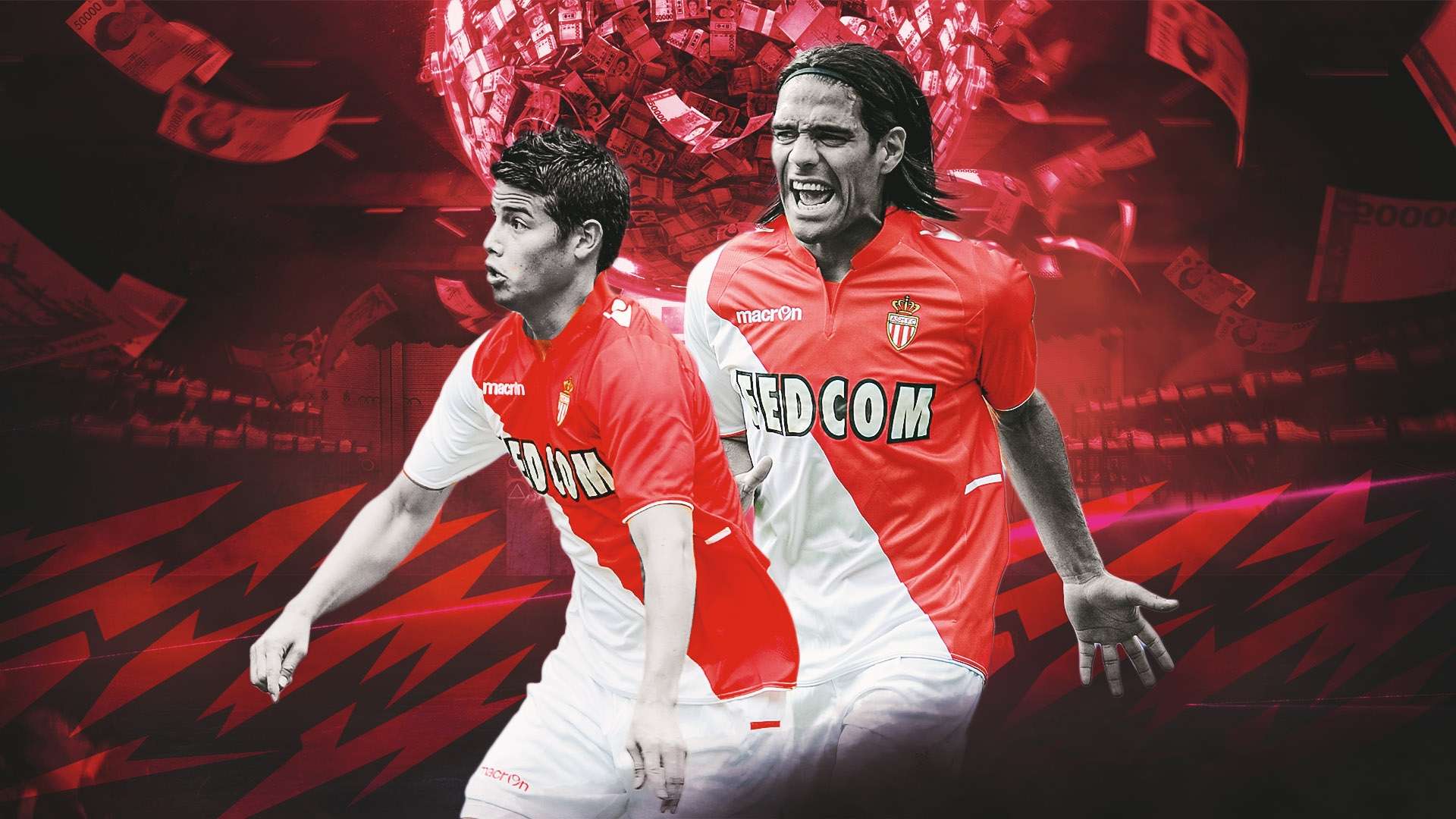 Monaco James Rodriguez Radamel Falcao