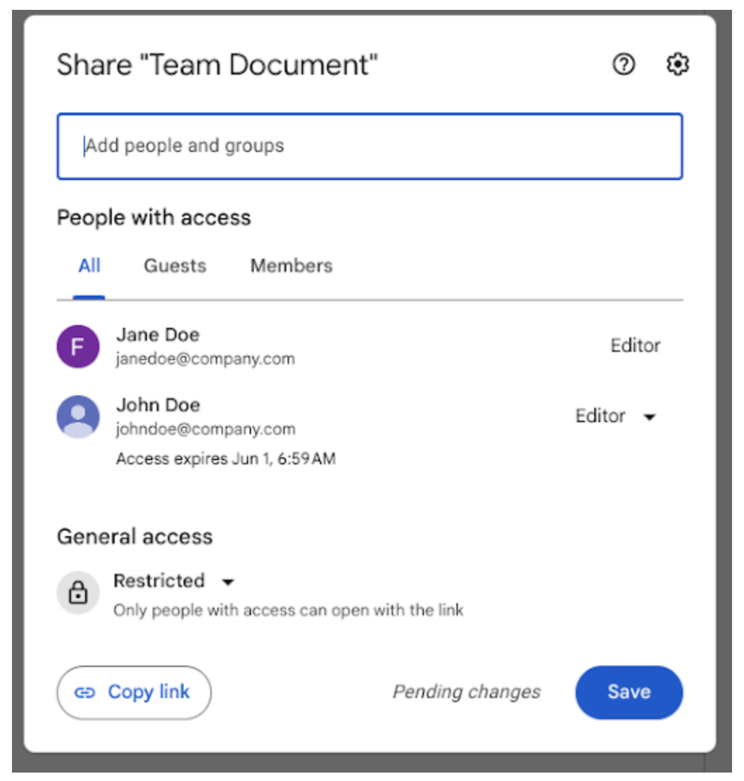 Set expirations for files in shared drives using Google Drive API