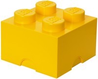 Opbergbox Lego: brick 4 geel (RC400324)