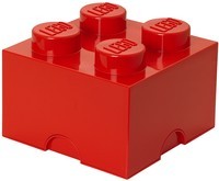 Opbergbox Lego: brick 4 rood (RC400300)