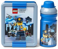 Lunchset Lego City: blauw/grijs (RC033835)